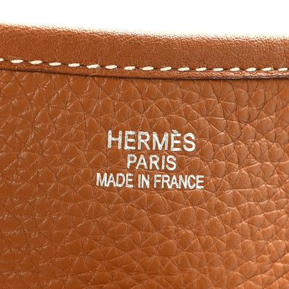 Hermes Taurillon Clemence Evelyne II GM Gold 6 of 9
