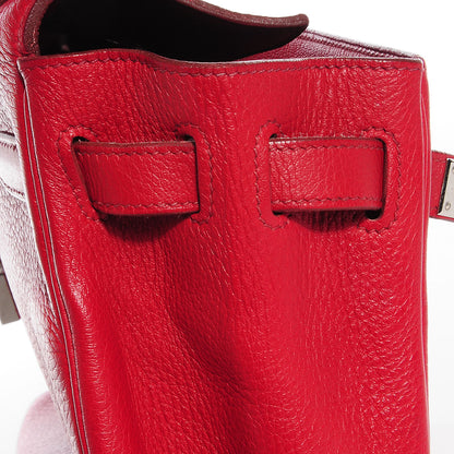 Hermes Taurillon Clemence Kelly Retourne 32 Rouge Garance 11 of 25