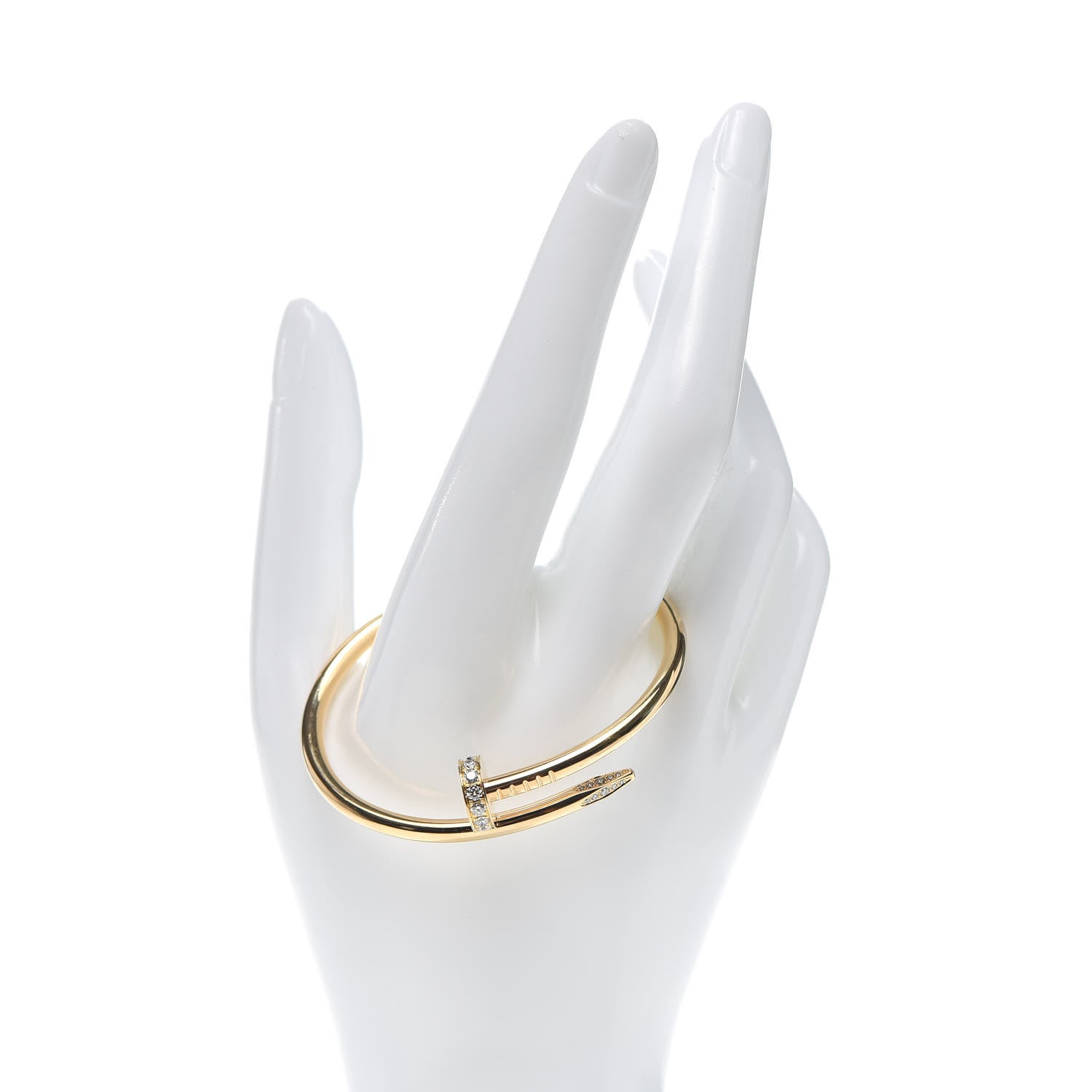 Cartier 18K Yellow Gold Diamond Juste Un Clou Bracelet 15 2 of 7