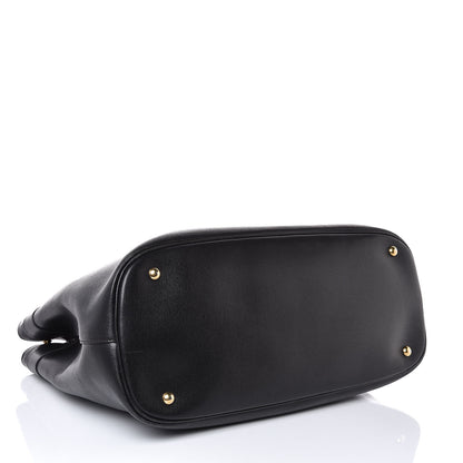 Gucci Textured Calfskin Large Bright Bit Tote Black 4 of 11