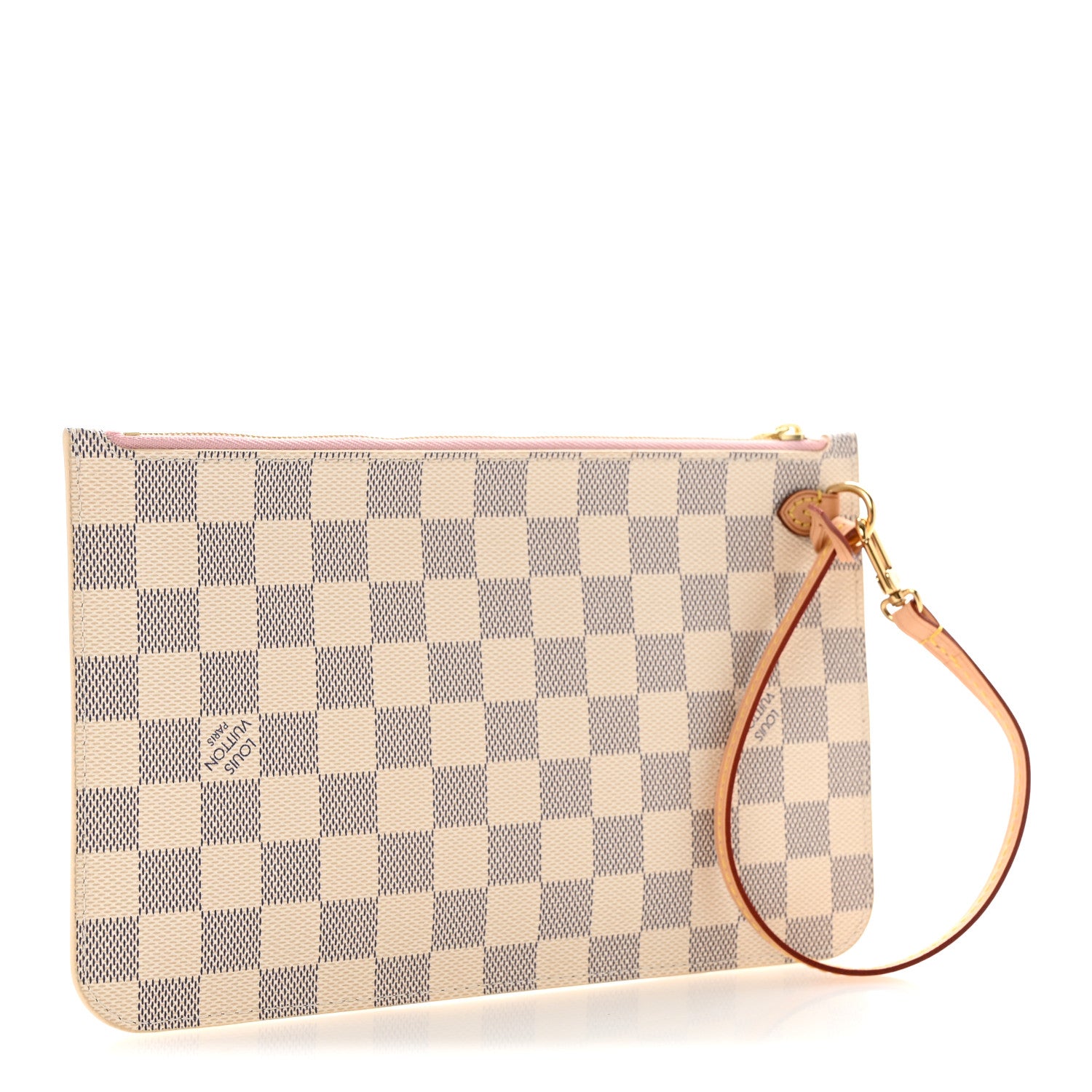 Louis Vuitton Damier Azur Neverfull MM GM Pochette  Rose Ballerine 3 of 9