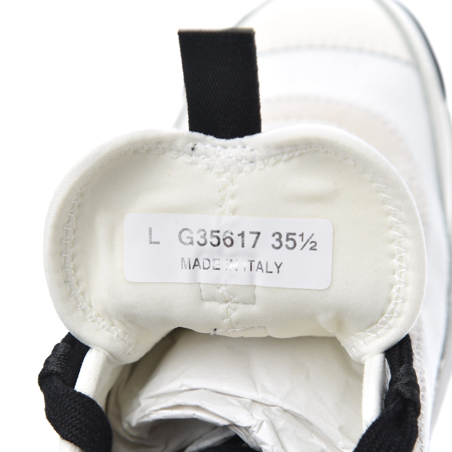 Chanel Velvet Calfskin Mixed Fibers CC Sneakers 35.5 Ivory Black 8 of 10
