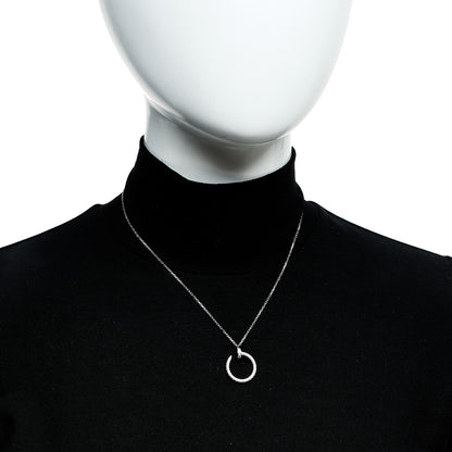 Cartier 18K White Gold Diamond Juste Un Clou Paved Pendant Necklace 2 of 6