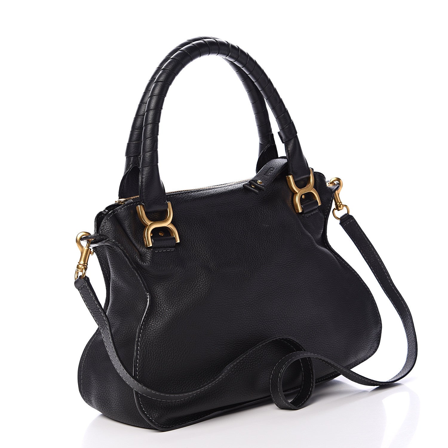 Chloe Calfskin Medium Marcie Satchel Black 2 of 9