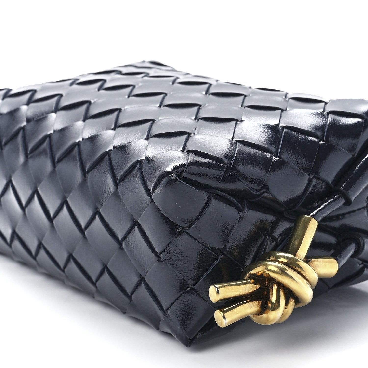 Bottega Veneta Nappa Intrecciato Metallic Knot Mini Loop Bag Space 10 of 10