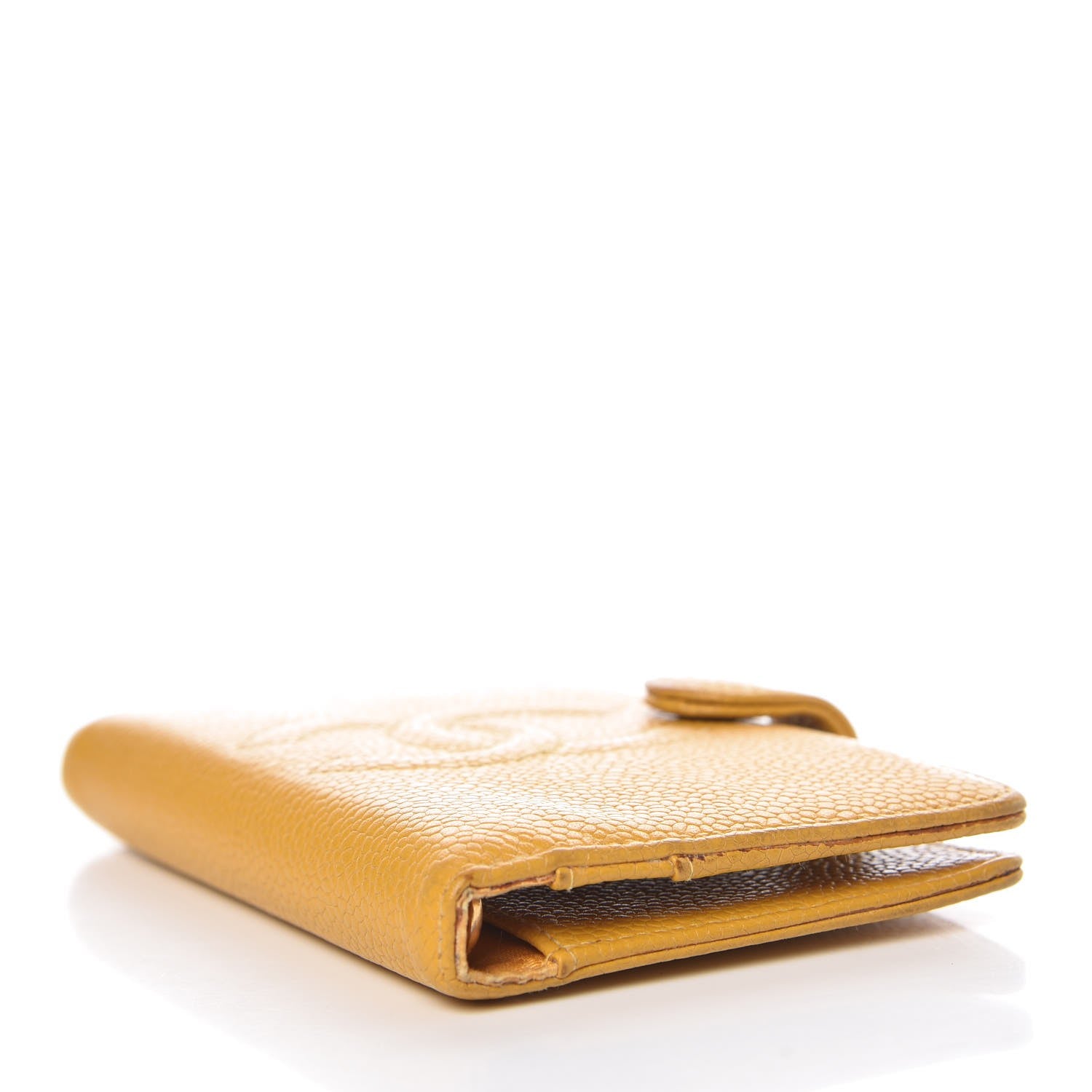 Chanel Caviar CC Mini Ring Agenda Planner Yellow 4 of 16