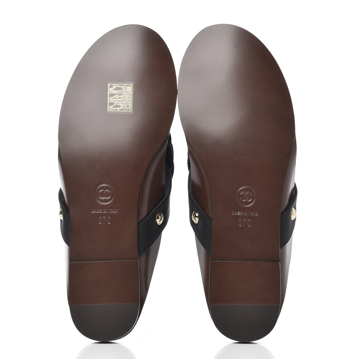 Grosgrain Camellia Thong Sandals 37 Black