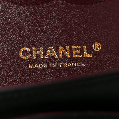 Chanel Lambskin Quilted Medium Double Flap Black 6 of 10