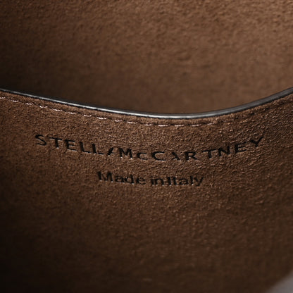 Stella McCartney Eco Alter Nappa Perforated Logo Mini Crossbody Dark Taupe 6 of 9
