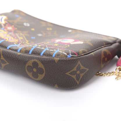 Louis Vuitton Monogram 2020 Christmas Animation Roller Coaster Mini Pochette Accessories Pivoine 7 of 11