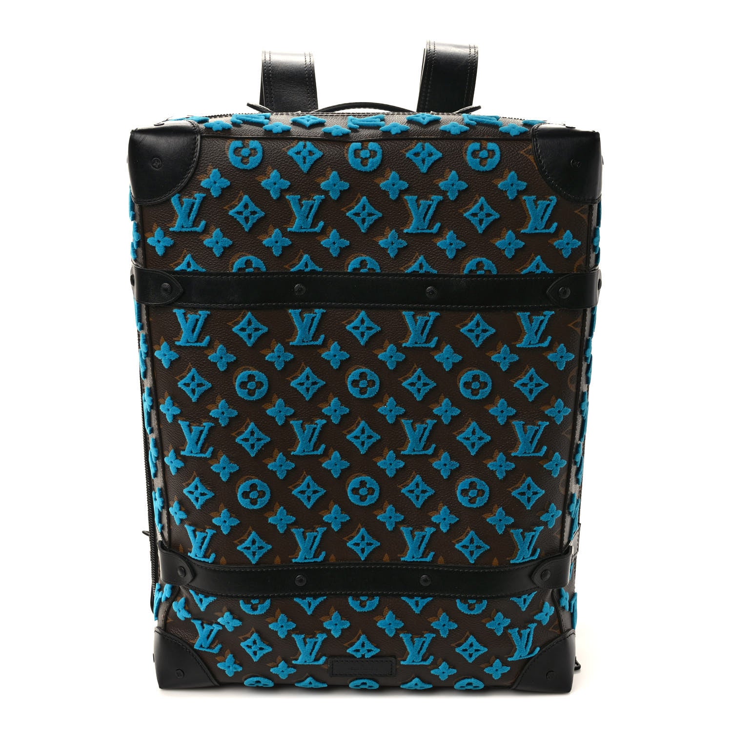 Louis Vuitton Monogram Tuffetage Soft Trunk Backpack PM Turquoise 1 of 9