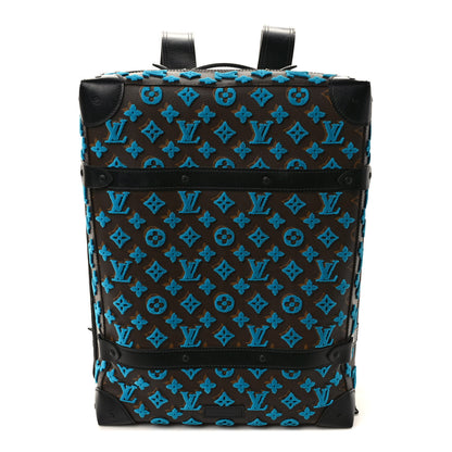 Louis Vuitton Monogram Tuffetage Soft Trunk Backpack PM Turquoise 1 of 9