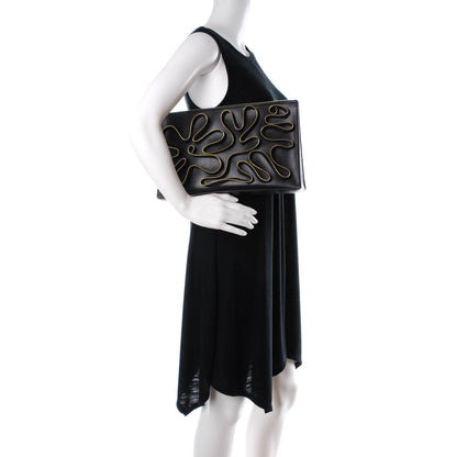 Stella McCartney Faux Nappa Cavendish Zipper Clutch Black 2 of 7