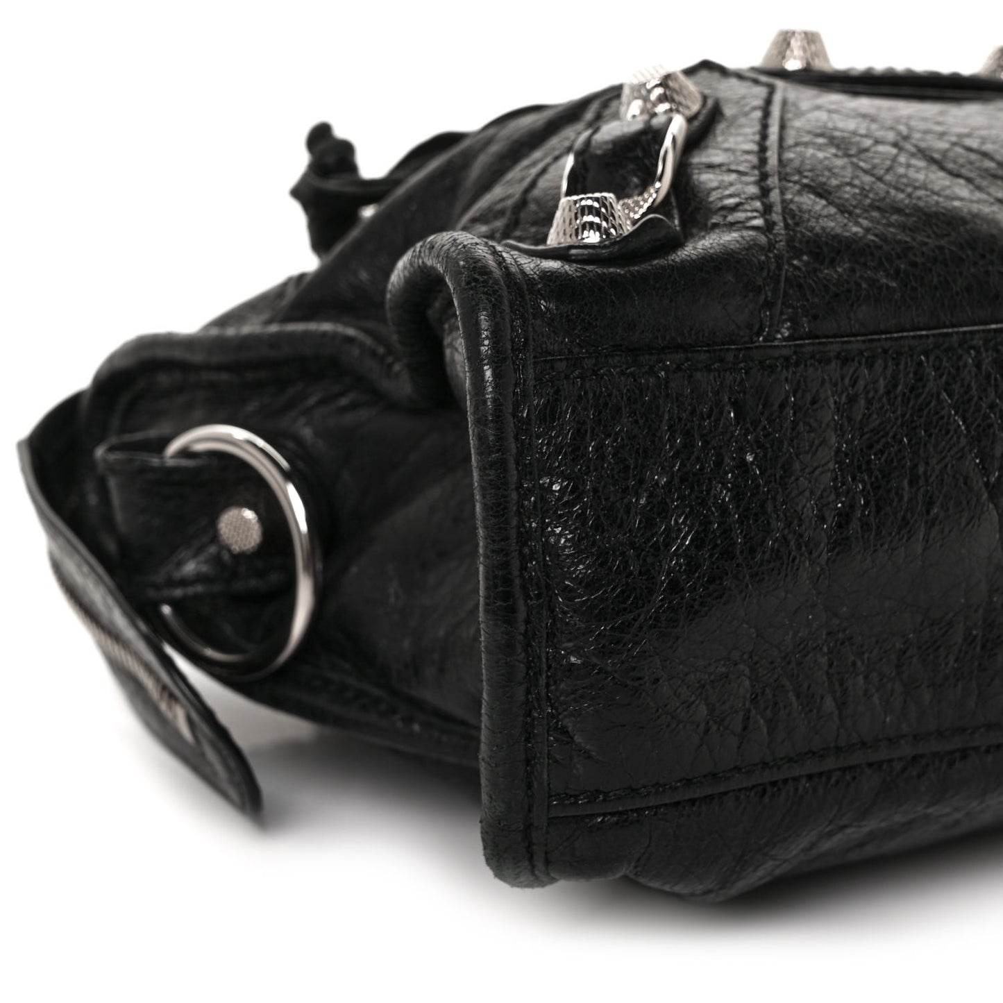 Agneau Giant 12 Silver Hardware Mini City Black