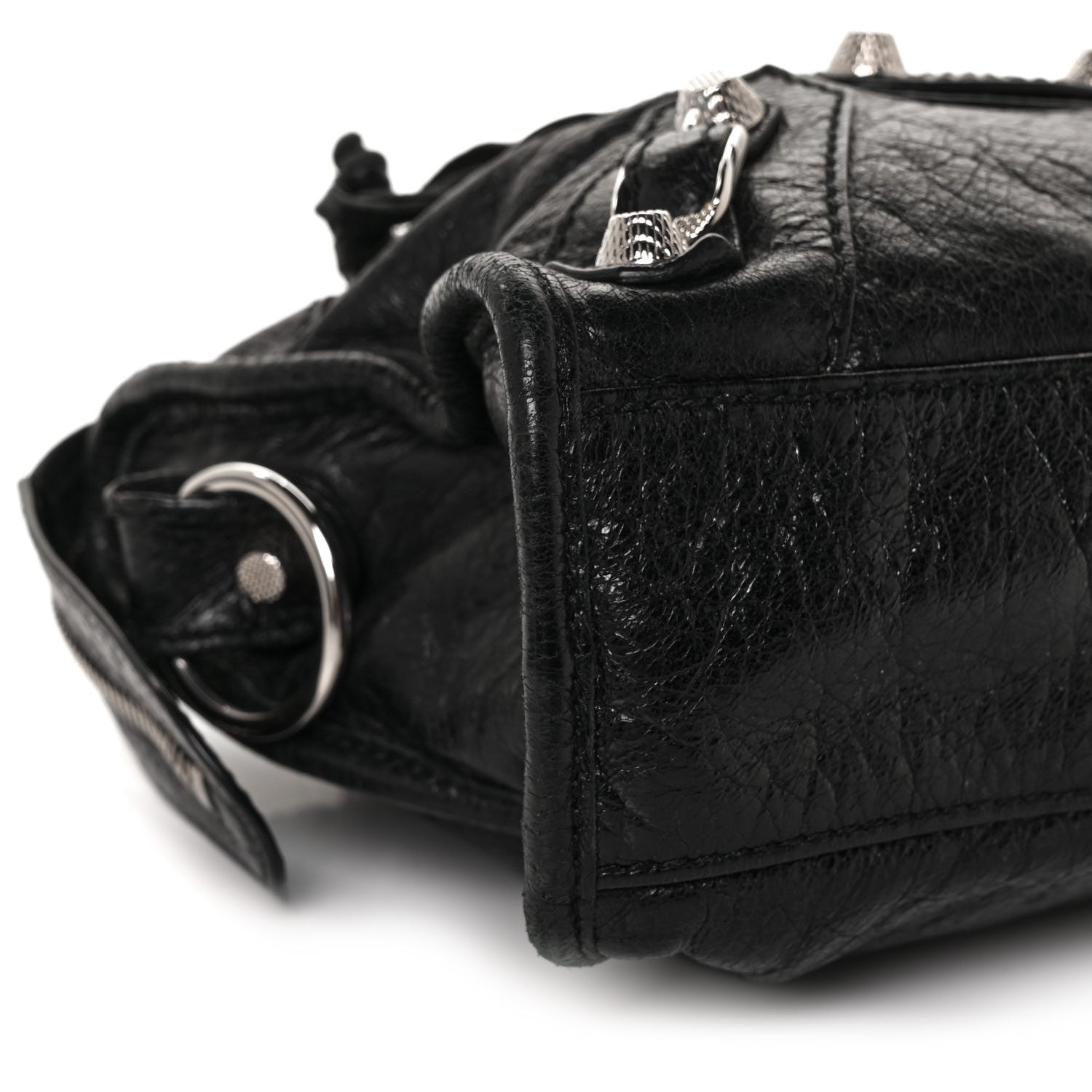Balenciaga Agneau Giant 12 Silver Hardware Mini City Black 13 of 17