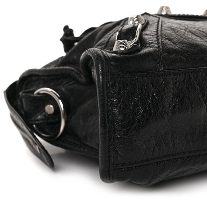 Balenciaga Agneau Giant 12 Silver Hardware Mini City Black 13 of 17