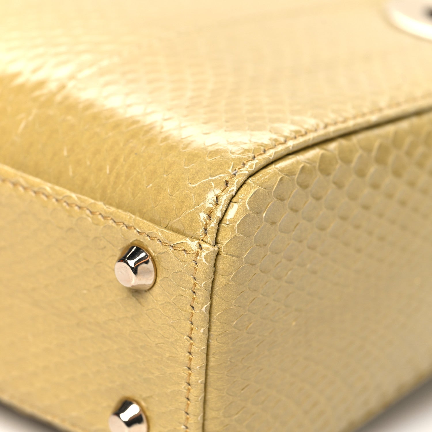 Christian Dior Snakeskin Mini Lady Dior Beige 9 of 11