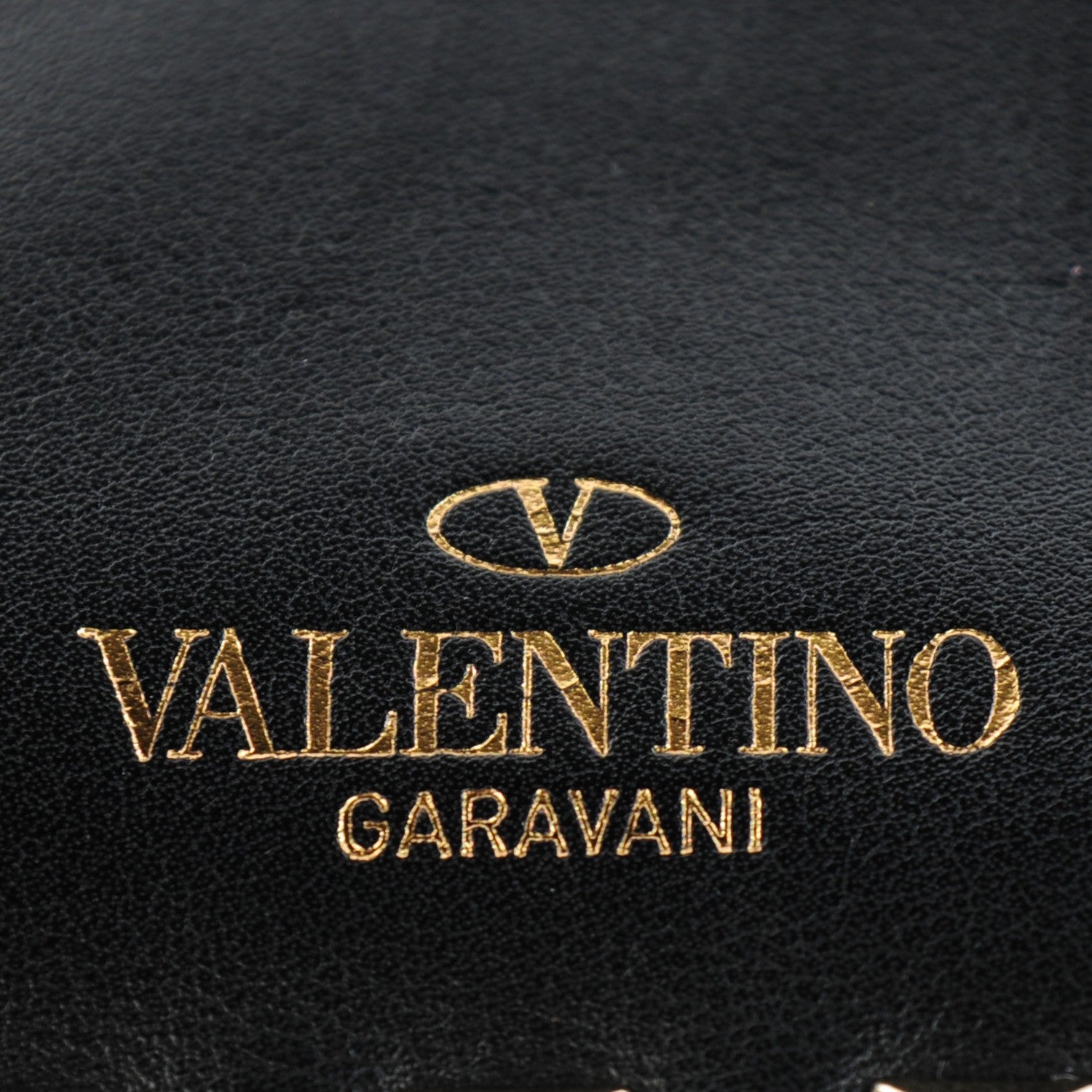 Valentino Garavani Vitello Rockstud Zip Wristlet Pouch Black 6 of 8