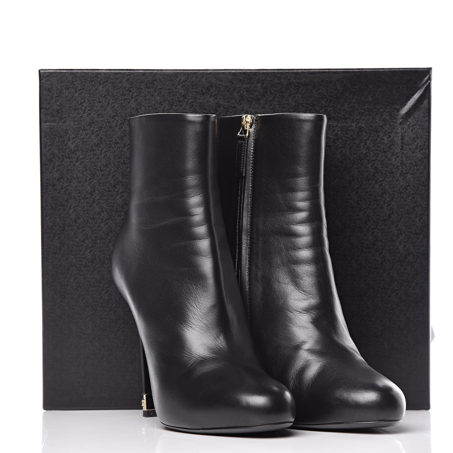 Lambskin CC Short Booties 41 Black