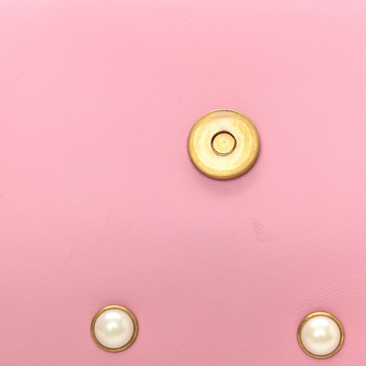 Gucci Nappa Pearl Studded Mini Queen Margaret Broadway Shoulder Bag Sugar Pink 12 of 12