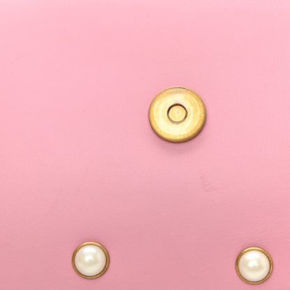 Gucci Nappa Pearl Studded Mini Queen Margaret Broadway Shoulder Bag Sugar Pink 12 of 12