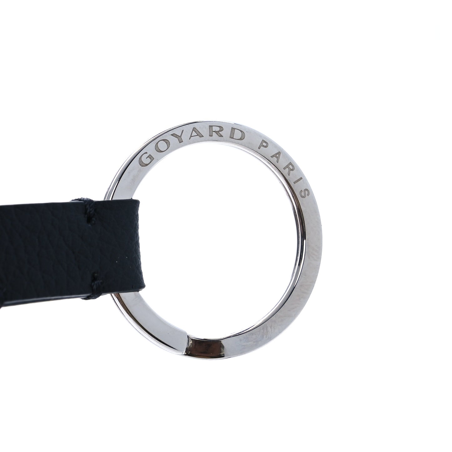 Goyardine Sesame Key Holder Black