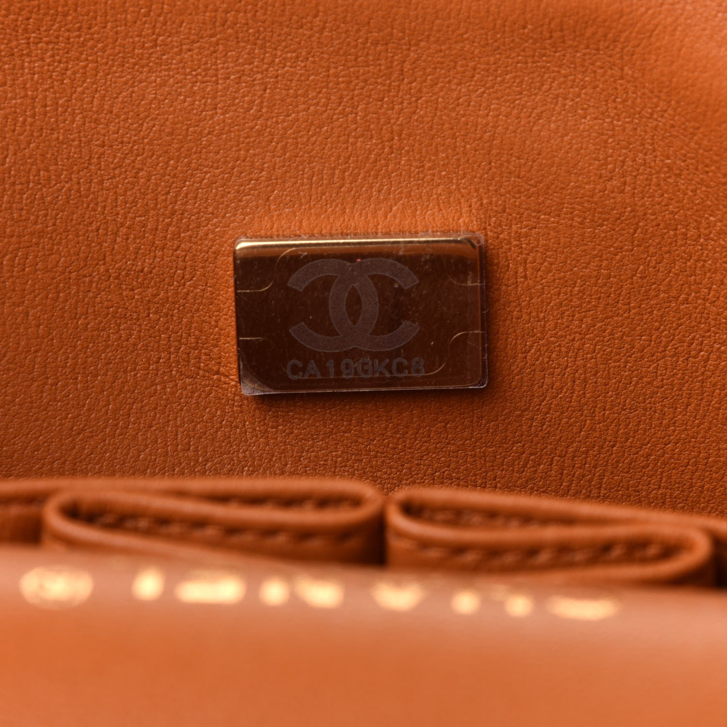 Chanel Caviar Quilted Medium Double Flap Light Brown 6 of 9