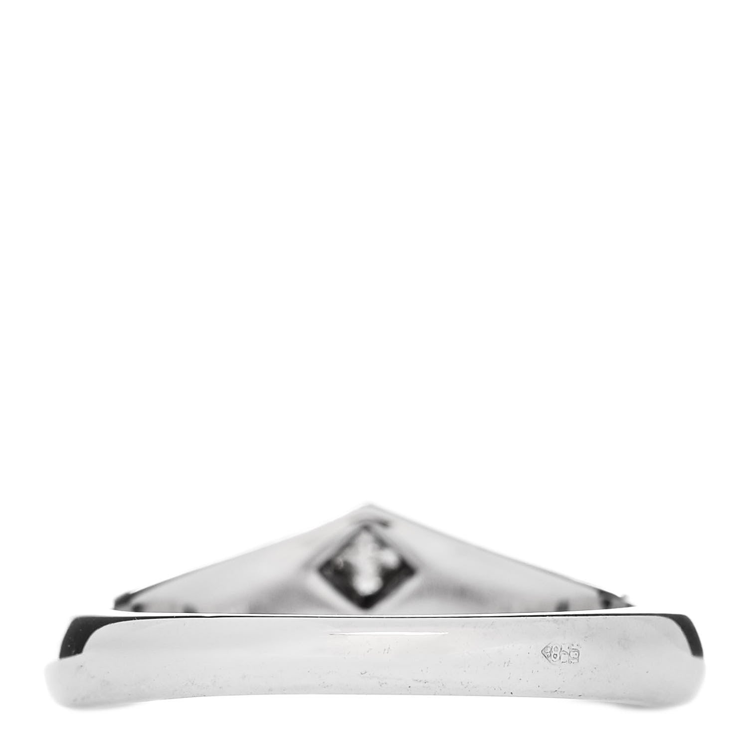 Cartier 18K White Gold Diamond Triandos Ring 56 7.5 3 of 5