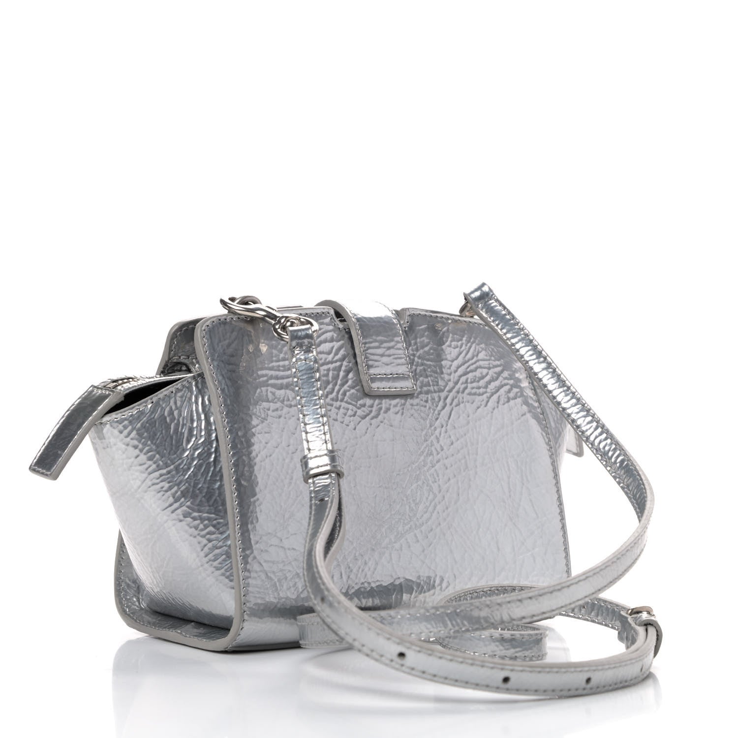 Saint Laurent Patent Monogram Toy Cabas Silver 2 of 4