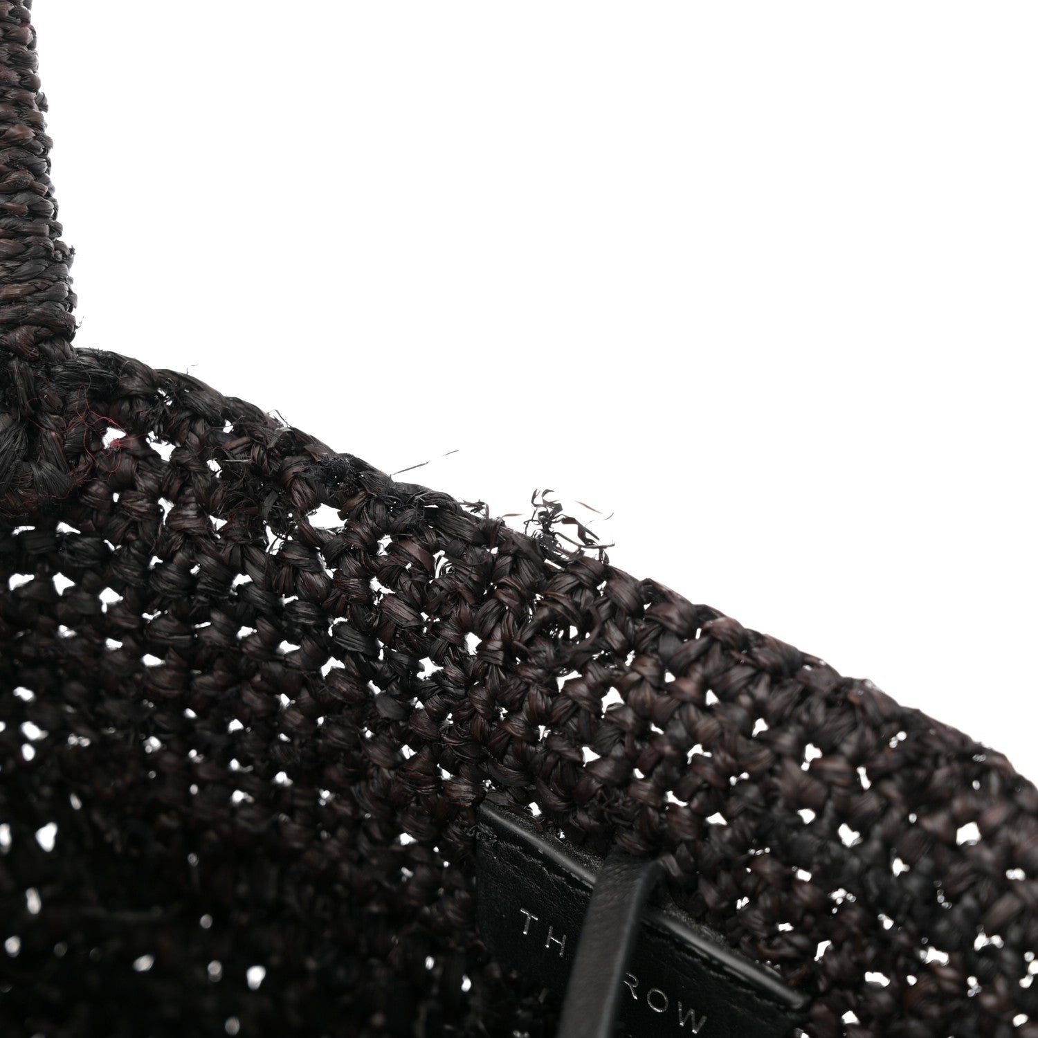 The Row Raffia Oregon Bag Black 13 of 14