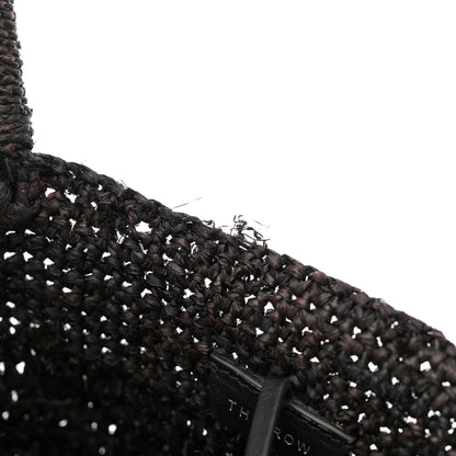 The Row Raffia Oregon Bag Black 13 of 14
