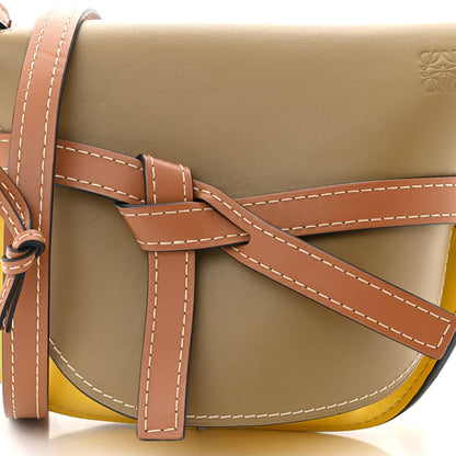 Loewe Calfskin Small Gate Crossbody Bag Mocca Yellow Pecan 7 of 12