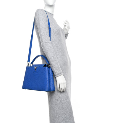Louis Vuitton Ostrich Capucines MM Saphir 2 of 10