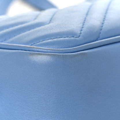 Gucci Calfskin Matelasse Mini GG Marmont Chain Shoulder Bag Clear Sky Blue 9 of 11