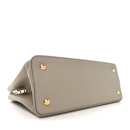 Louis Vuitton Taurillon Capucines MM Galet 4 of 9