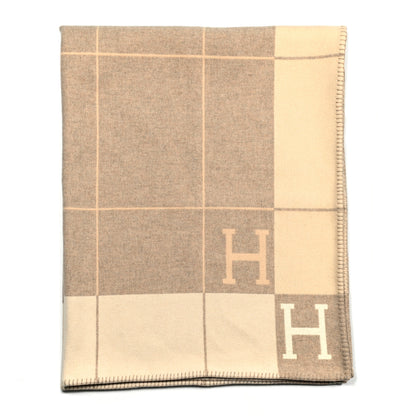 Hermes Wool Cashmere Avalon III Blanket Coco Camomille 1 of 6