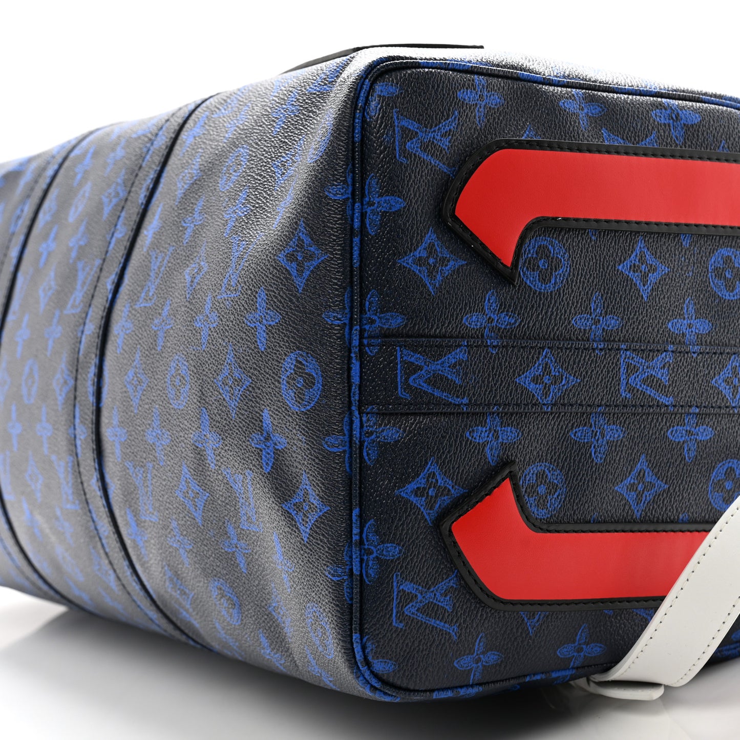 Vintage Monogram Somewhere Somehow Everyday LV Keepall Bandouliere 50 Blue