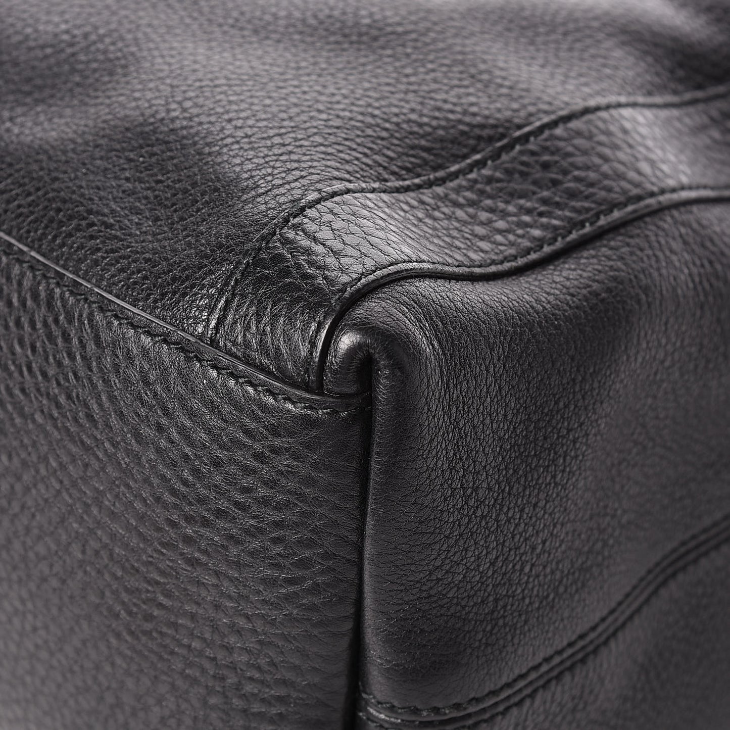 Cellarius Calfskin Medium Miss GG Top Handle Bag Black