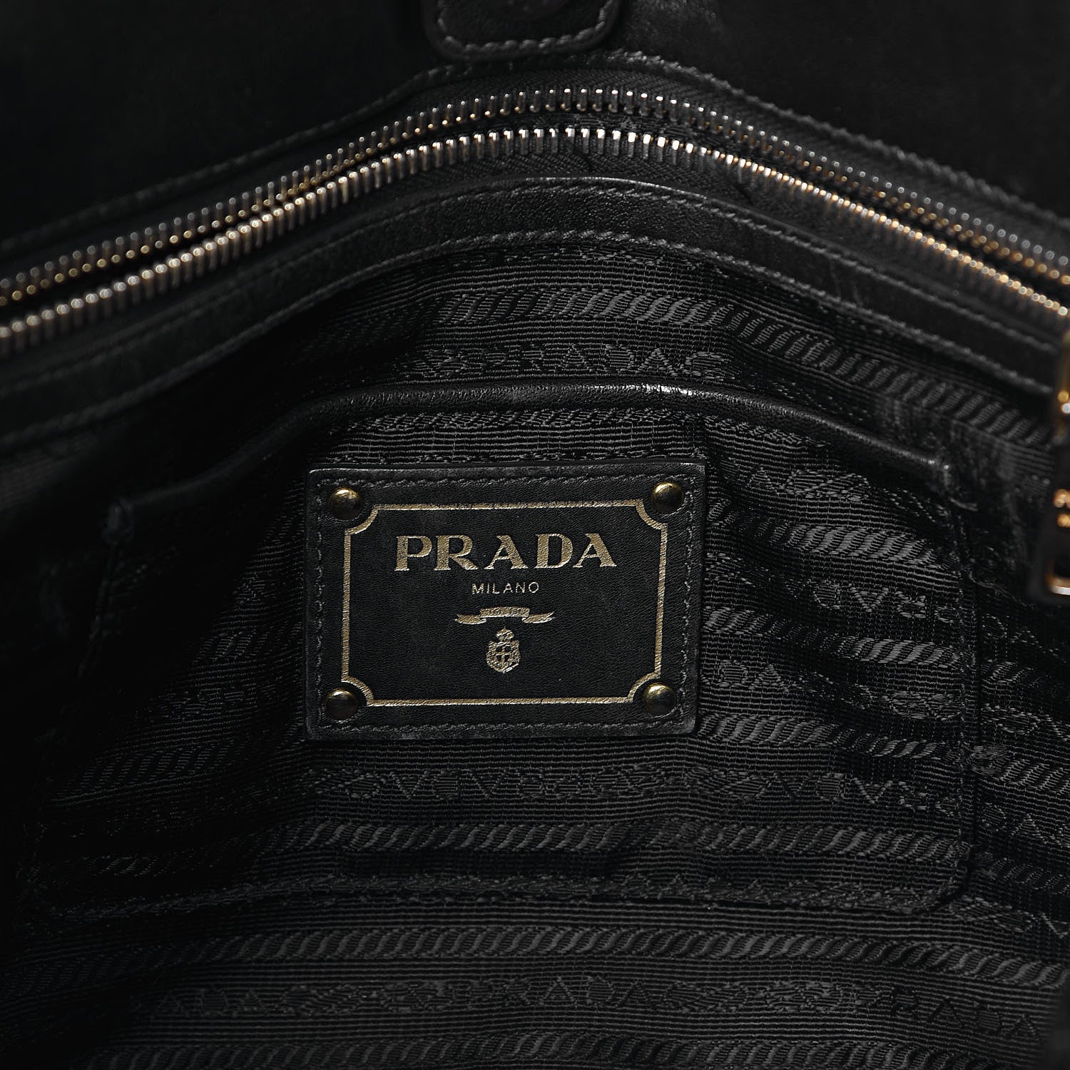 Prada Tessuto Nylon Gaufre Tote Black 7 of 11