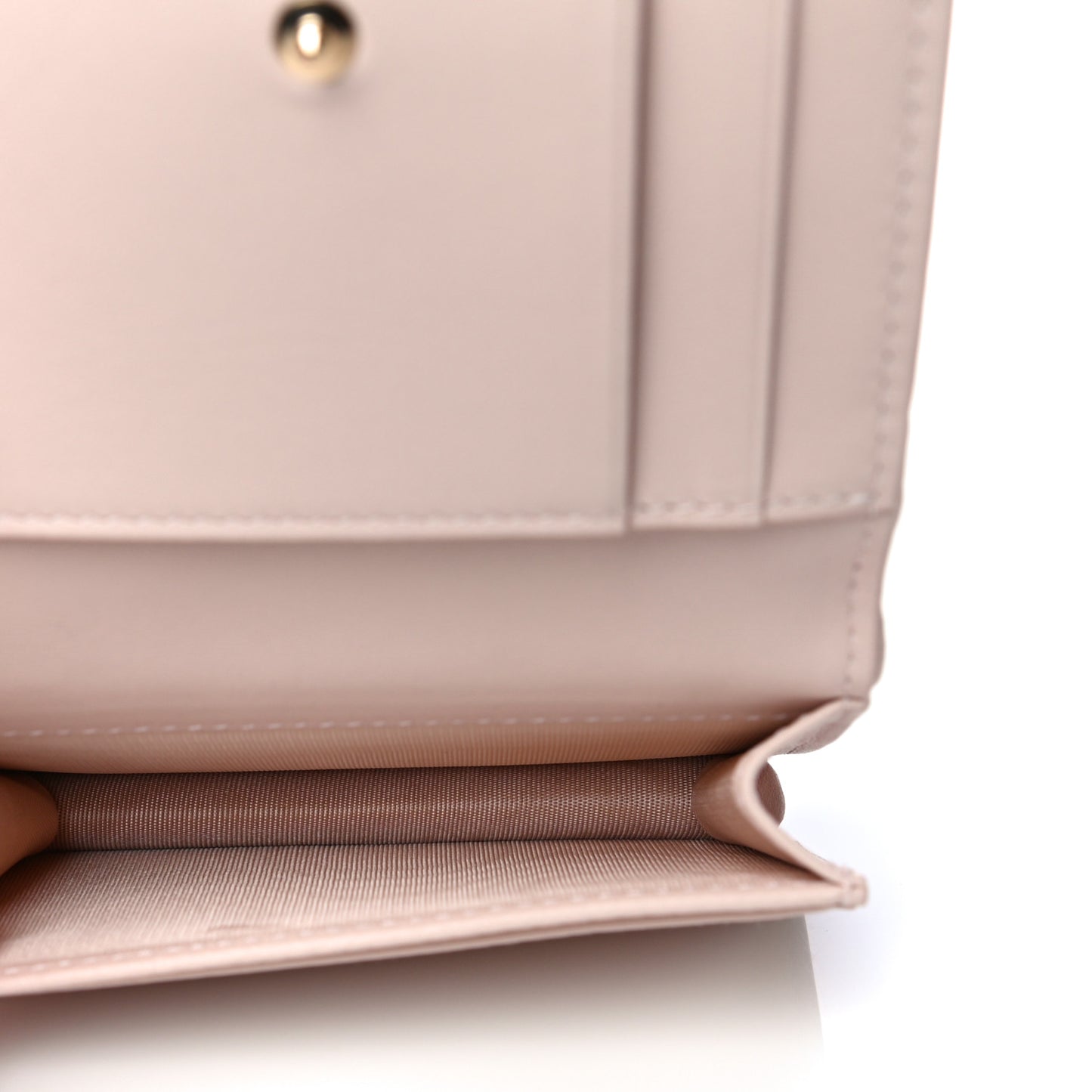 Lambskin Cannage Small Lady Dior Flap Card Holder Light Pink