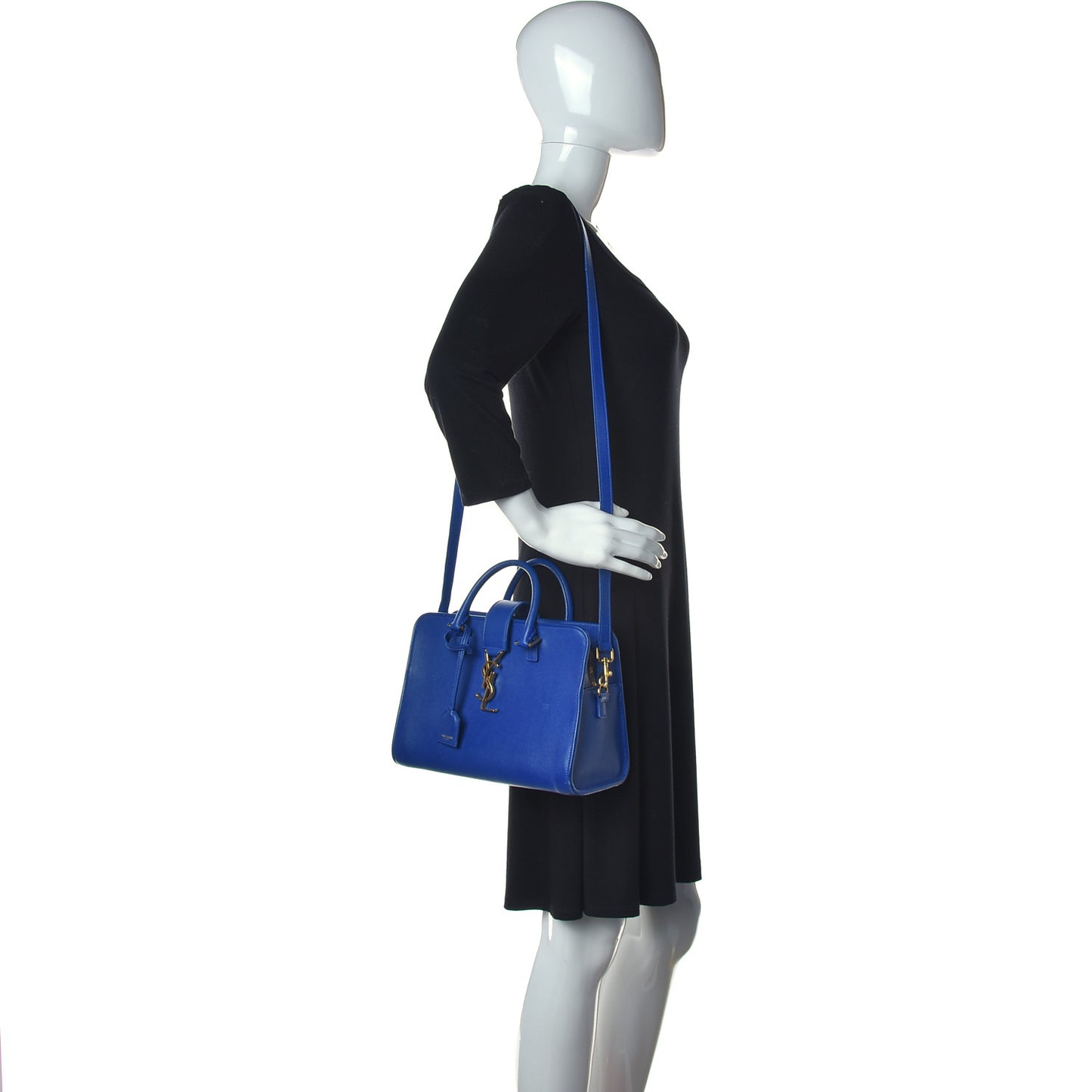 Calfskin Monogram Baby Cabas Blue