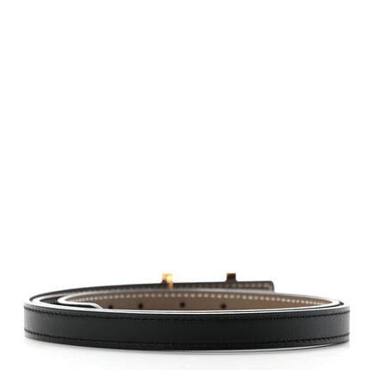 Hermes Swift Epsom 13mm Focus Belt 80 Black Etoupe 2 of 7