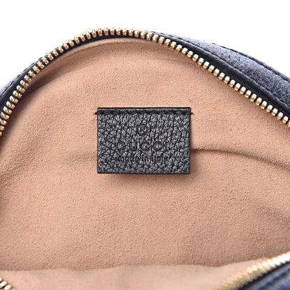 Gucci Grained Calfskin Web Mini Ophidia Round Shoulder Bag Black 6 of 11