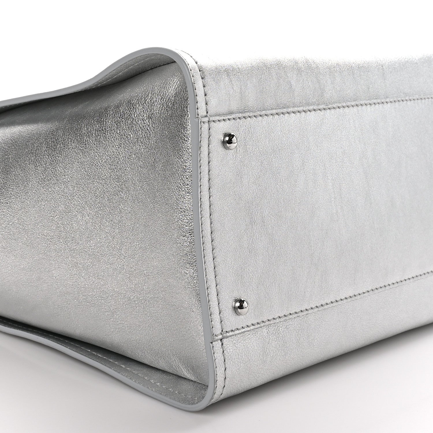 Chanel Metallic Calfskin Medium Deauville Tote Silver 10 of 11