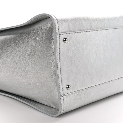 Chanel Metallic Calfskin Medium Deauville Tote Silver 10 of 11