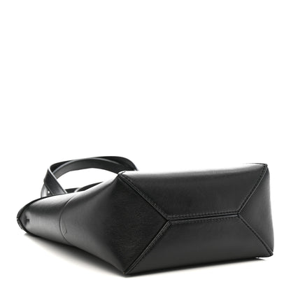 Loewe Shiny Calfskin Mini Puzzle Fold Tote Black 4 of 14