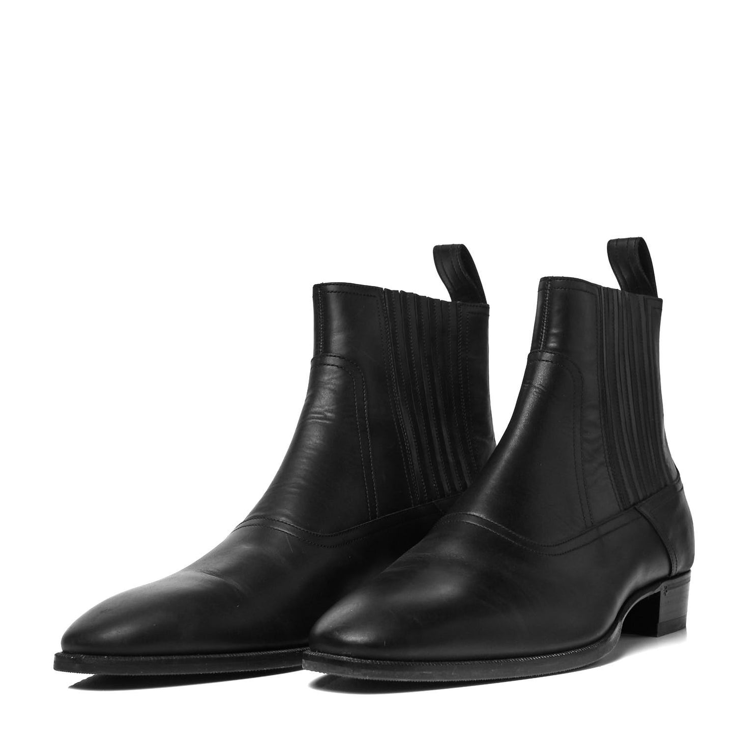 Calfskin Mens Spirit Chelsea Boots 8 Black