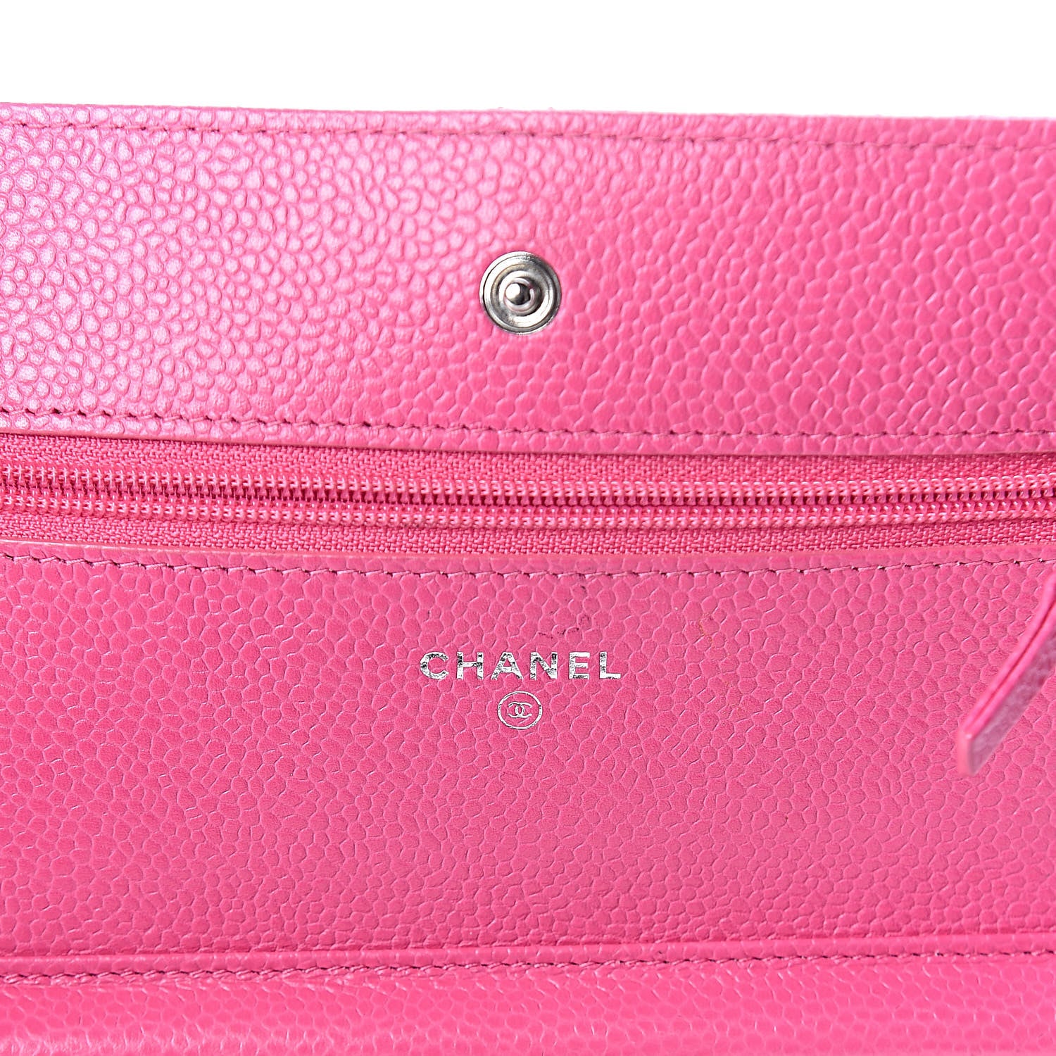 Chanel Caviar Quilted Wallet on Chain WOC Pink 6 of 12