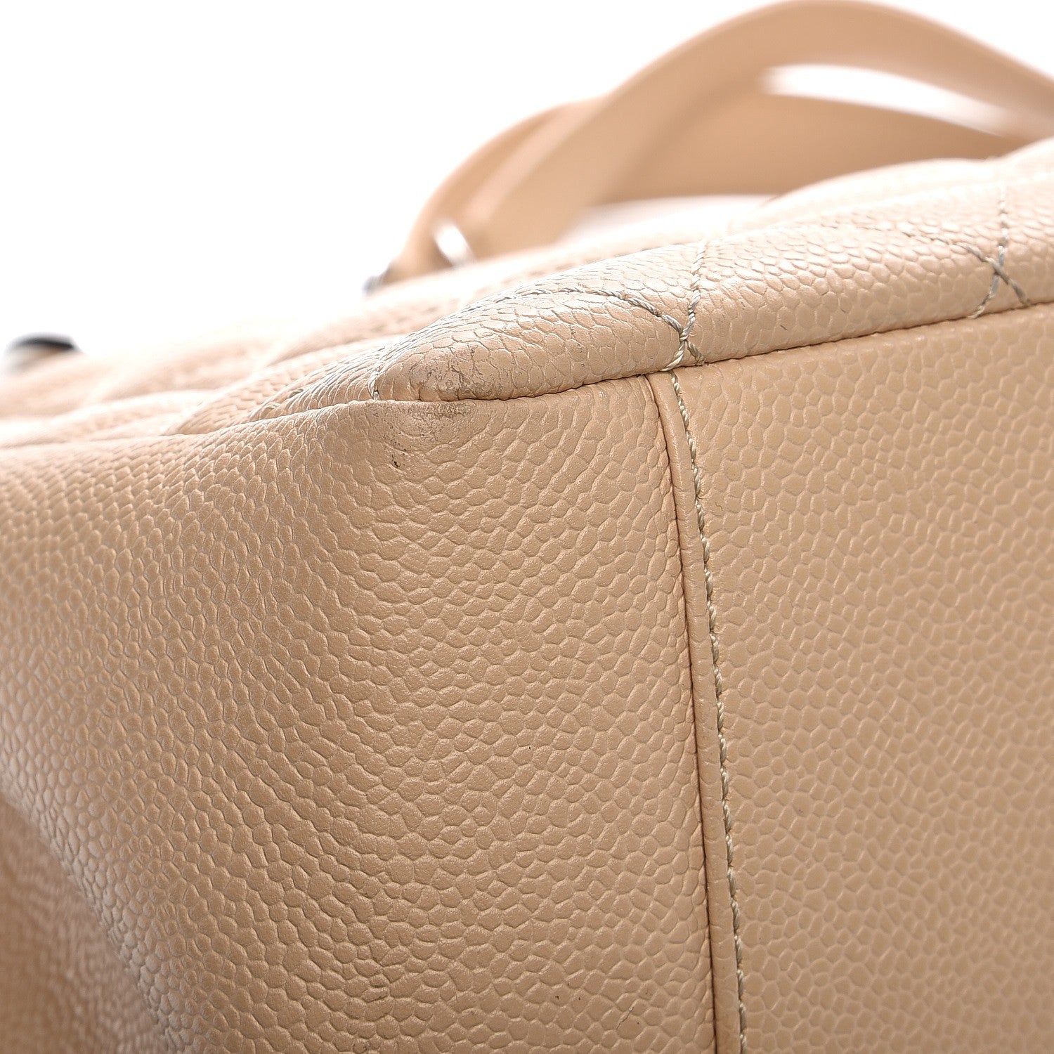 Chanel Caviar Quilted Grand Shopping Tote GST Beige Clair 14 of 15