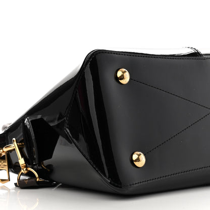 Louis Vuitton Patent Calfskin Miroir Tote Black 9 of 13